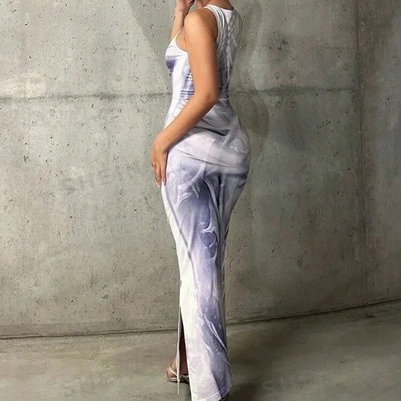 Beautiful body heat map print tank long dress - Picture 5 of 11